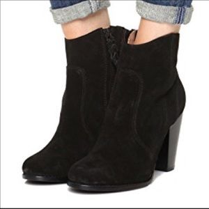 Joie Dalton Leather Almond Toe Ankle Fashion Boots